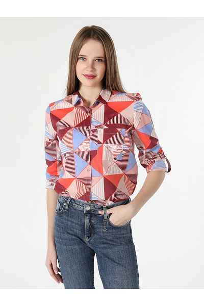Colin's Multicolored Women's Shirt U. Sleeve Cl 1059746
