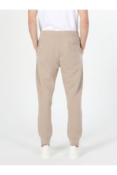 Colin's Beige Slim Fit Slim Fit Mid-Waist Men's Sweatpants