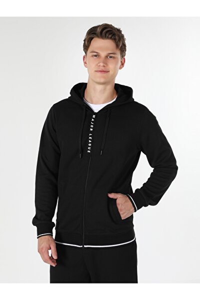 Colin's Μαύρο εφαρμοστό Ανδρικό με κουκούλα Μπουφάν - Cl1059670