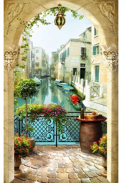 MARCEL SANAT Venetian Landscape Pixart Art Diamond Mosaic Painting Diamond Turkey 36*56