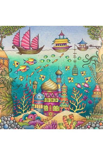 MARCEL SANAT Undersea in the Land of Fairy Tale Marcel Art Diamond Mosaic Painting 64x64cm