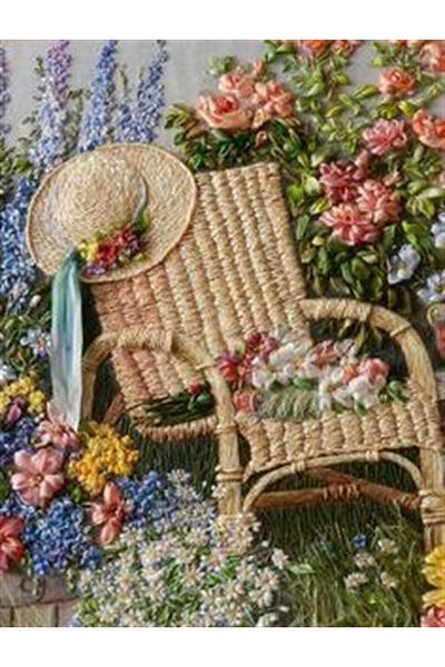 Marcel Kristal Tablo Floral Garden Marcel Art Diamond Mosaic Painting 56x74cm