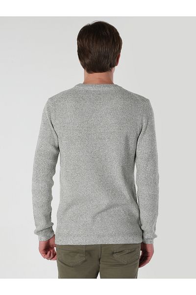 Colin's Green Slim Fit Men's Knitwear Sweater - Cl 1061674