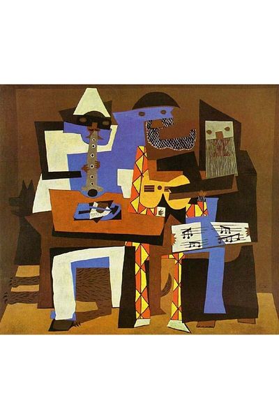 MARCEL SANAT Picasso Three Musician Diamond Mosaic Painting 61x56cm