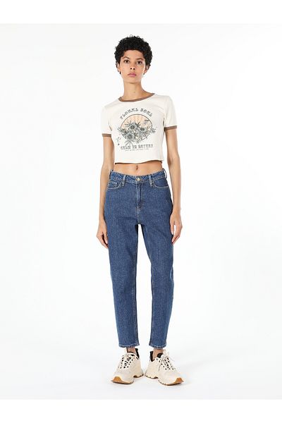 Colin's 896 Maria Pantaloni Jeans Albastru cu Talie Înaltă - Croială Relaxed, Picior Drept Cl 1060570