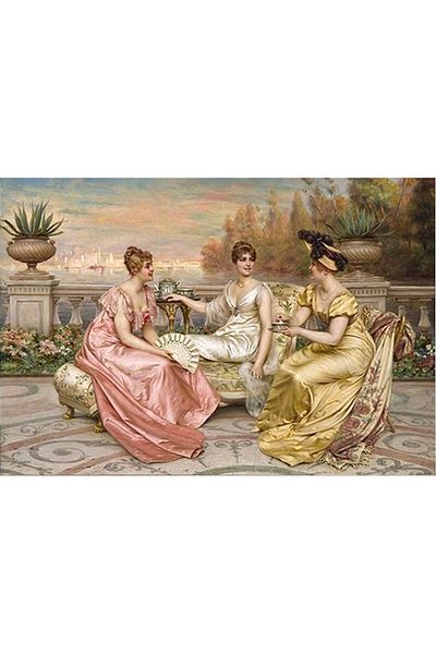 Marcel Kristal Tablo Classic Women Diamond Mosaic Painting 81x56 cm