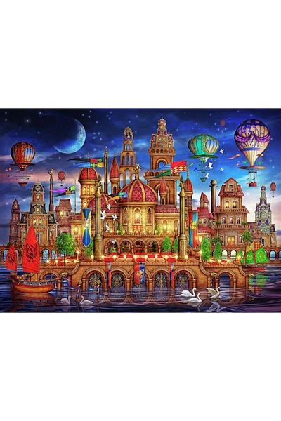 MARCEL SANAT Fairy Tale City Marcel Art Diamond Mosaic Painting 81x61cm