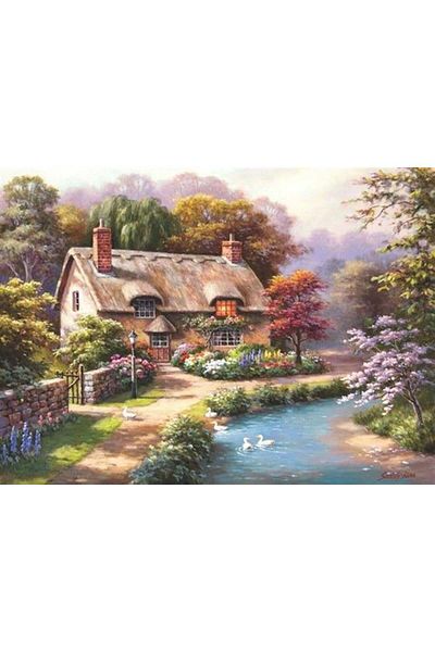 MARCEL SANAT Home by the River Pixart Art Diamond Mosaic Painting Diamond Turkey 71*61