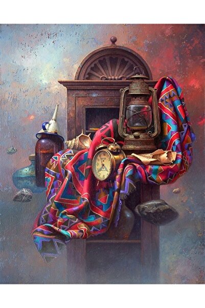 Marcel Kristal Tablo Antik Eşyalar Marcel Sanat Elmas Mozaik Tablo 51x64cm