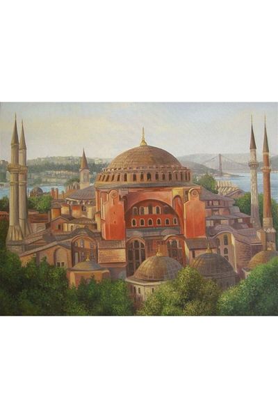 MARCEL SANAT مسجد آيا صوفيا بيكسارت الفن الماس الفسيفساء اللوحة الماس تركيا 70*55
