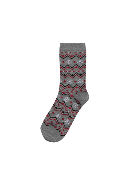 Colin's Gray Patterned Women's Socks
