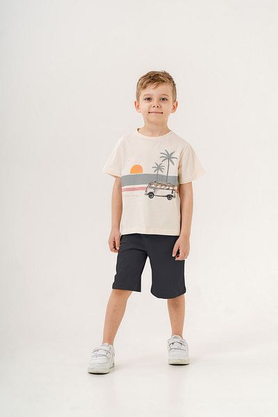 Tuffy Kids طقم علوي وسفلي مطبوع عليه طباعة يومية للأولاد