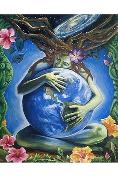 MARCEL SANAT Woman Hugging the World Diamond Mosaic Painting 44x55cm