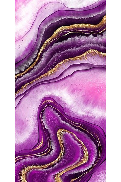 Marcel Kristal Tablo Pink Purple Pattern Marcel Art Diamond Mosaic Painting 30x61 Cm