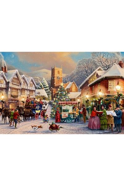 MARCEL SANAT Christmas Streets Diamond Mosaic Painting 75x50 Cm