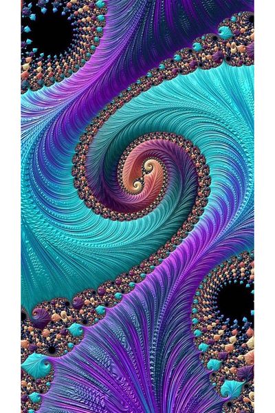 Marcel Kristal Tablo Pattern in Green and Purple Tones Marcel Art Diamond Mosaic Painting 36X64Cm