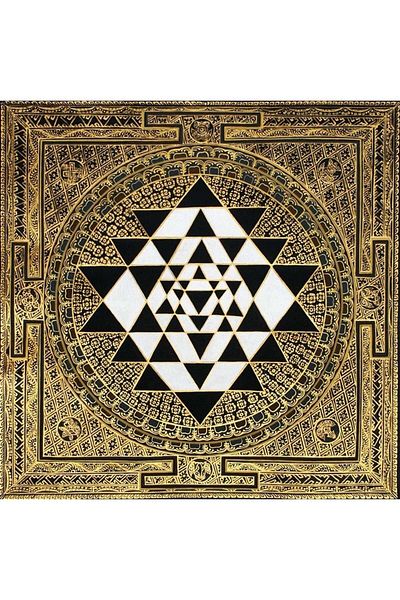 Marcel Kristal Tablo Yantra Pattern Marcel Art Diamond Mosaic Painting 61x61cm