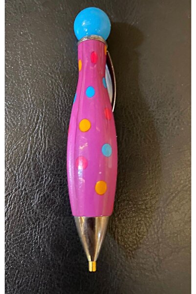 MARCEL SANAT Pembe Üstü Puantiyeli Taş Tutma Kalemi Marcel Sanat Elmas Mozaik Tablo