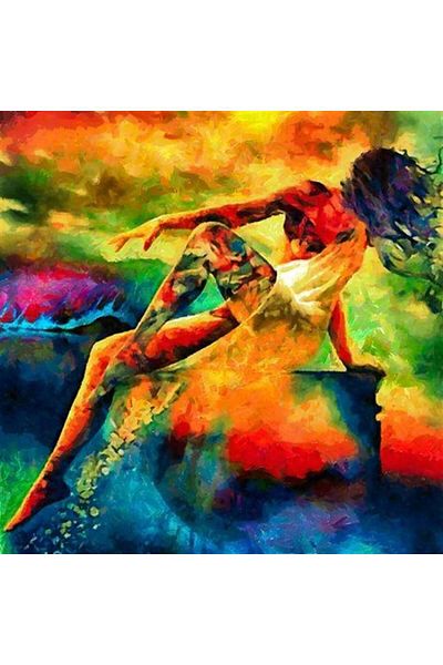 Marcel Kristal Tablo Nature And Woman Marcel Art Diamond Mosaic Painting 64x64cm