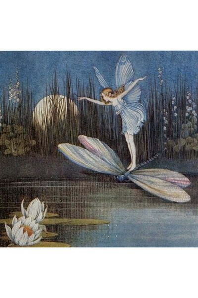 Marcel Kristal Tablo Dragonfly And Fairy Marcel Art Diamond Mosaic Painting 74x74cm