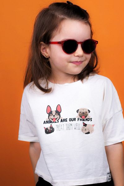 By Donetto New Unisex 3-9 Years Polarized Red Children's Sunglasses