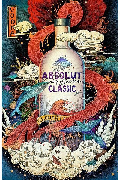 Marcel Kristal Tablo Absolut Bottle Marcel Art Diamond Mosaic Painting 41x61cm
