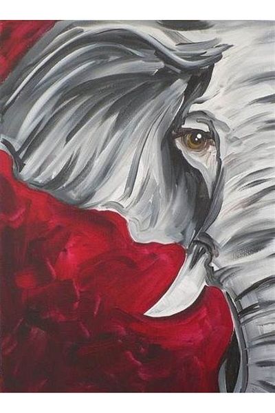 Marcel Kristal Tablo Gray Elephant Marcel Art Diamond Mosaic Painting 38x51cm