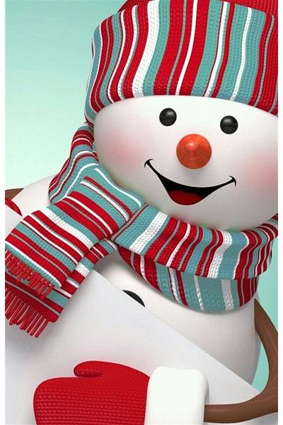 MARCEL SANAT Snowman Marcel Art Diamond Mosaic Painting 25x41cm