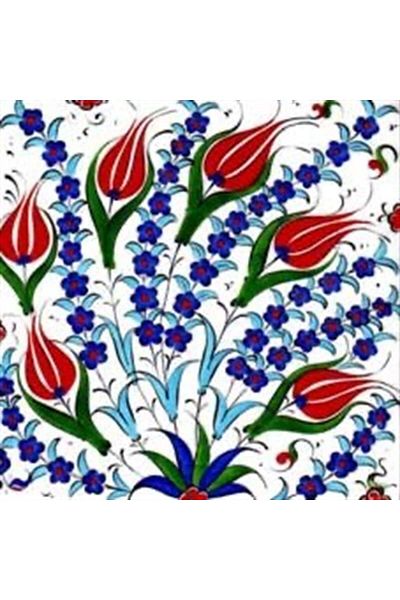 MARCEL SANAT Tulip Pattern Printed Tile Diamond Mosaic Painting 55x55 cm