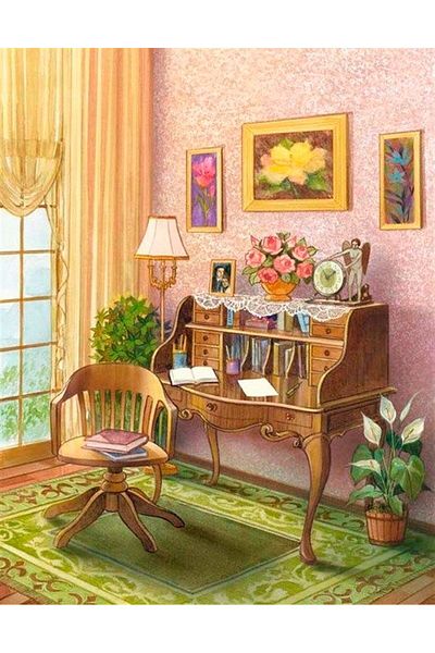 MARCEL SANAT Study Room Diamond Mosaic Painting 41x51