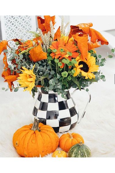 MARCEL SANAT Mackenzie Flowers and Pumpkins in the Vase Diamond Mosaic Painting 41x51cm