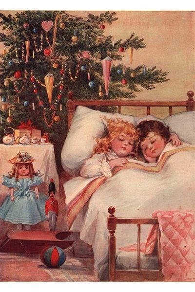 MARCEL SANAT Christmas Morning Sleeping Little ones Marcel Art Diamond Mosaic Painting 36x51cm
