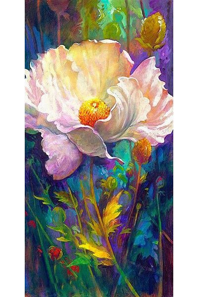 MARCEL SANAT Colorful Flower Diamond Mosaic Painting 30x61cm