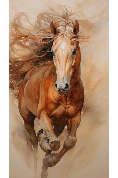 dialands BROWN HORSE 38X64CM-DM145
