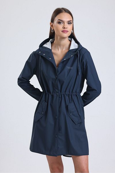 T Rain Stay Dry Navy Blue γυναικείο αδιάβροχο