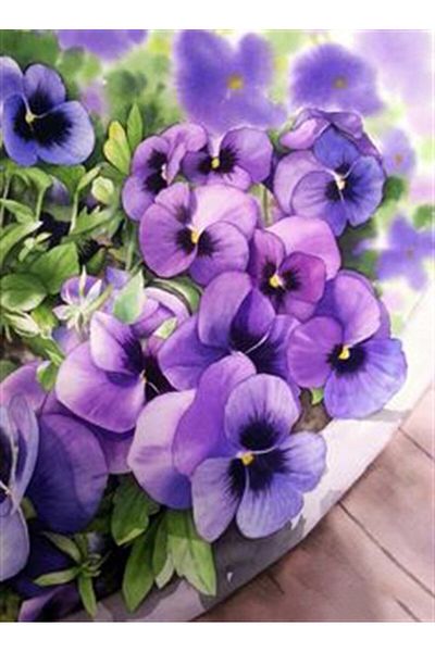 MARCEL SANAT Purple Violet Diamond Mosaic Painting 43x58cm