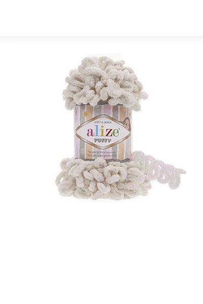 Alize Puffy Hand Knitting Yarn 5 Pack - 599 Bones - 100gr9mt