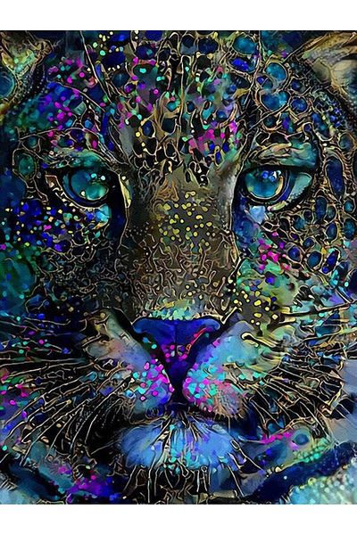 MARCEL SANAT Energetic Colorful Puma Marcel Art Diamond Mosaic Painting 61x91cm
