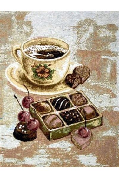 Marcel Kristal Tablo Chocolate And Coffee Marcel Art Diamond Mosaic Painting 41x56cm