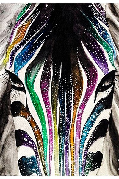 MARCEL SANAT Zebra Head Diamond Mosaic Painting 40X58Cm
