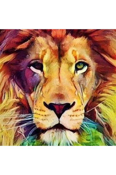 MARCEL SANAT Lion Diamond Mosaic Painting 40X40Cm