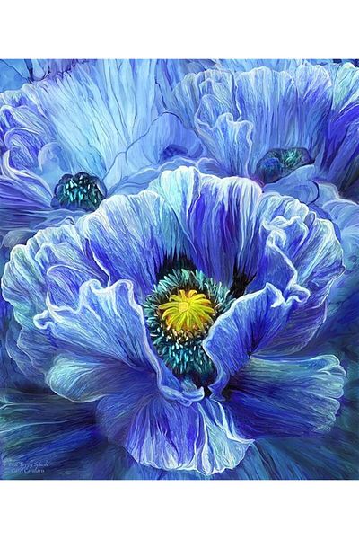 MARCEL SANAT Blue Flower Diamond Mosaic Painting 43x51cm