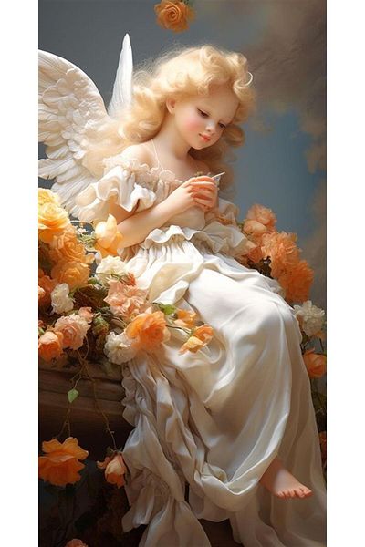 dialands Angel And Roses 32x60'5cm-dm0037