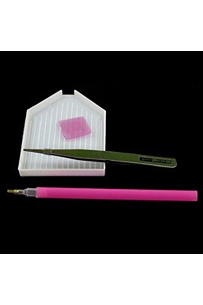 MARCEL SANAT Açık Pembe Güller Elmas Mozaik Tablo 23x66cm