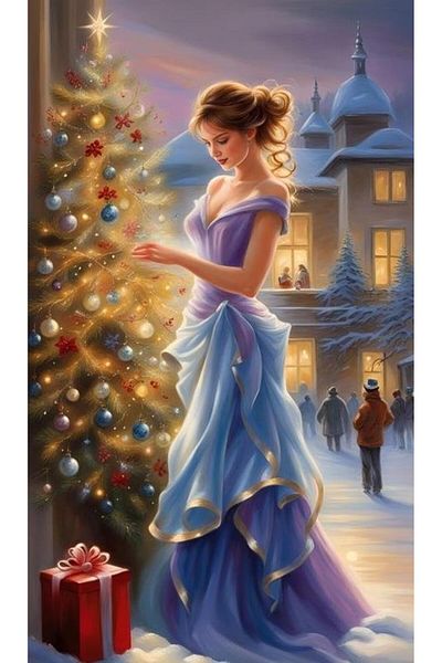dialands CHRISTMAS GIRL-36X61CM-DM074