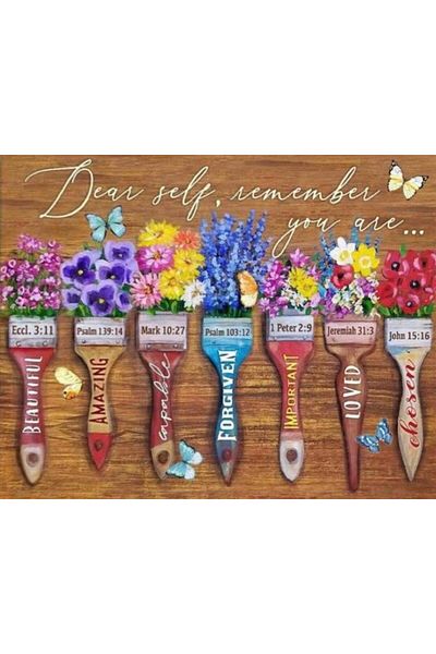 Marcel Kristal Tablo Dear Myself Marcel Art Diamond Μωσαϊκό Πίνακας 64x51cm