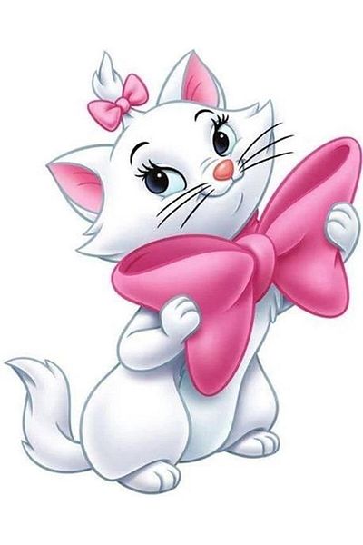 Marcel Kristal Tablo Lovely White Kitten 20x25cm