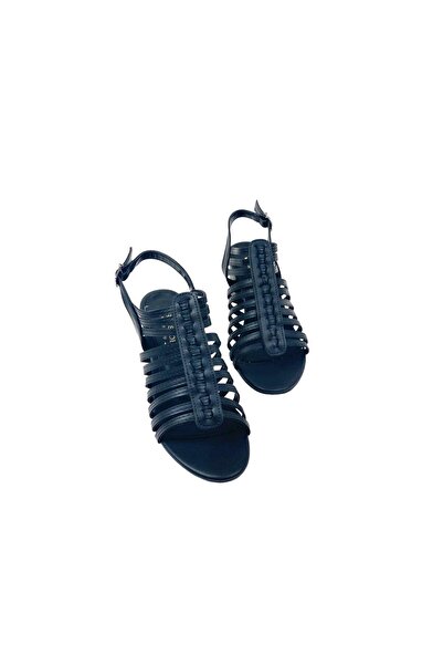 bescobel Woman Lanpol Black Daily Low Heel Gladiator Sandal 5 cm