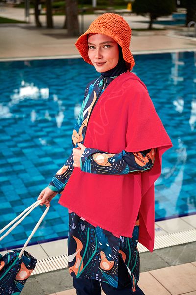 Marina Prosop de plajă fucsia PH23-12093