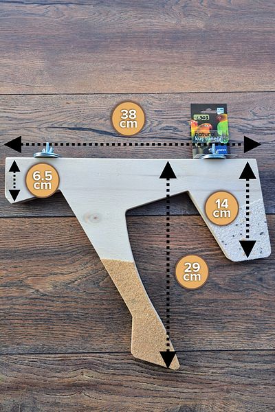 Vixpet Sevda L303 - Venty Sandy Perch, Platform Stand - Sultan, Budgie, Konur, Monk, Lori